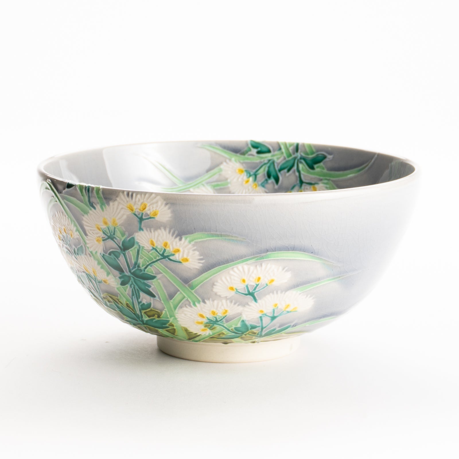 抹茶碗　淡紫交趾 "藤袴"　一如 KOTOPOTTER