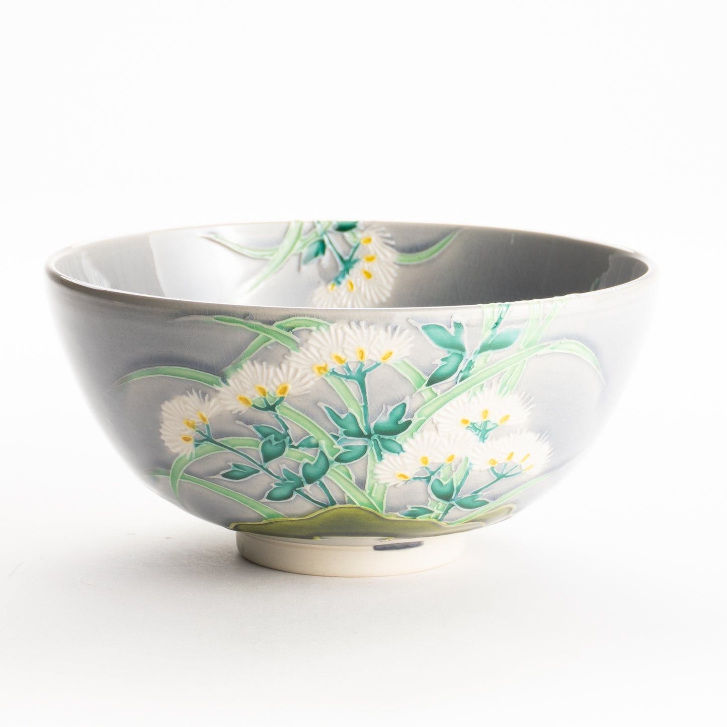 抹茶碗　淡紫交趾 "藤袴"　一如 KOTOPOTTER