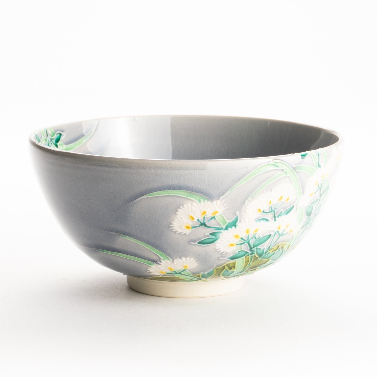 抹茶碗　淡紫交趾 "藤袴"　一如 KOTOPOTTER