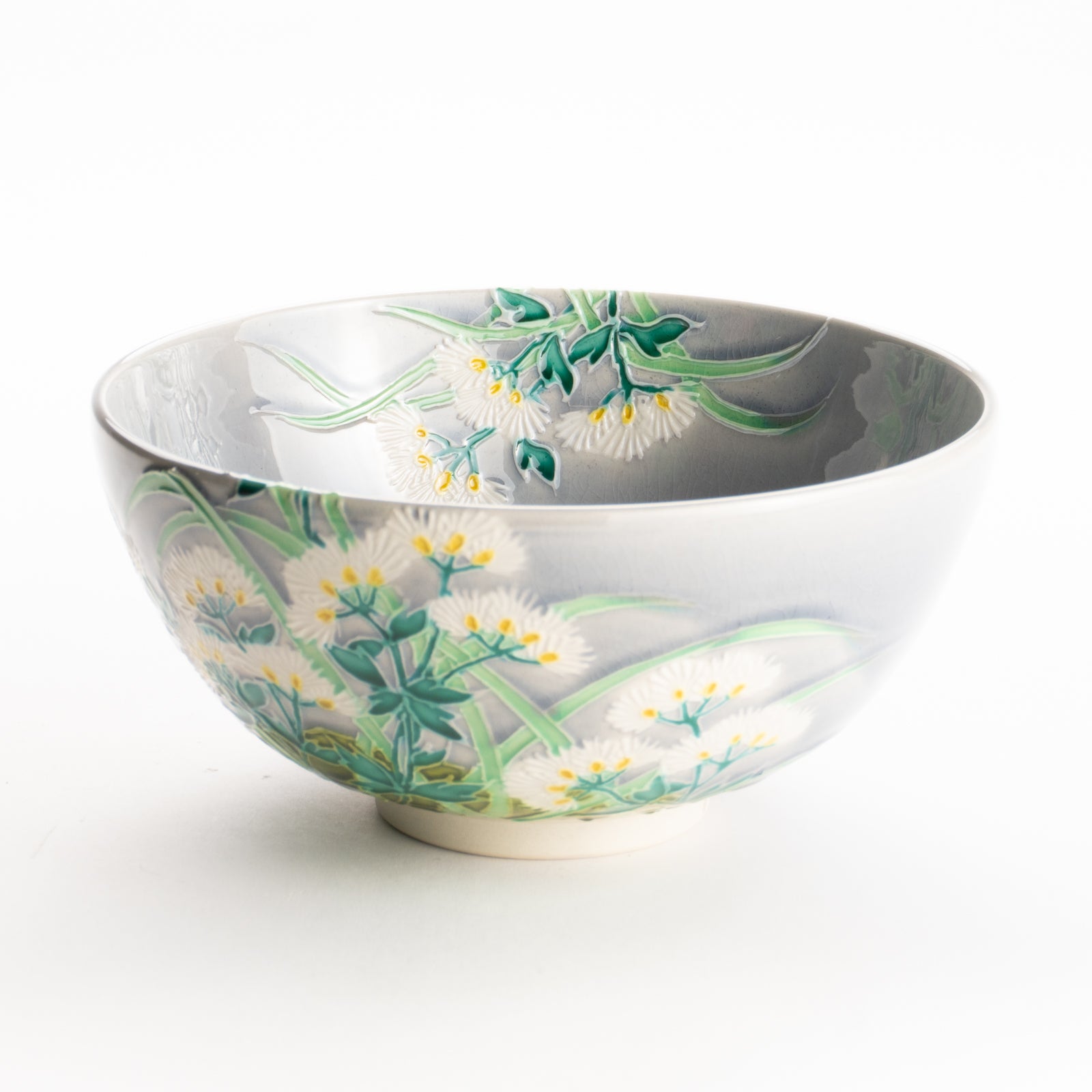 抹茶碗　淡紫交趾 "藤袴"　一如 KOTOPOTTER