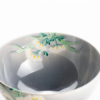 抹茶碗　淡紫交趾 "藤袴"　一如 KOTOPOTTER