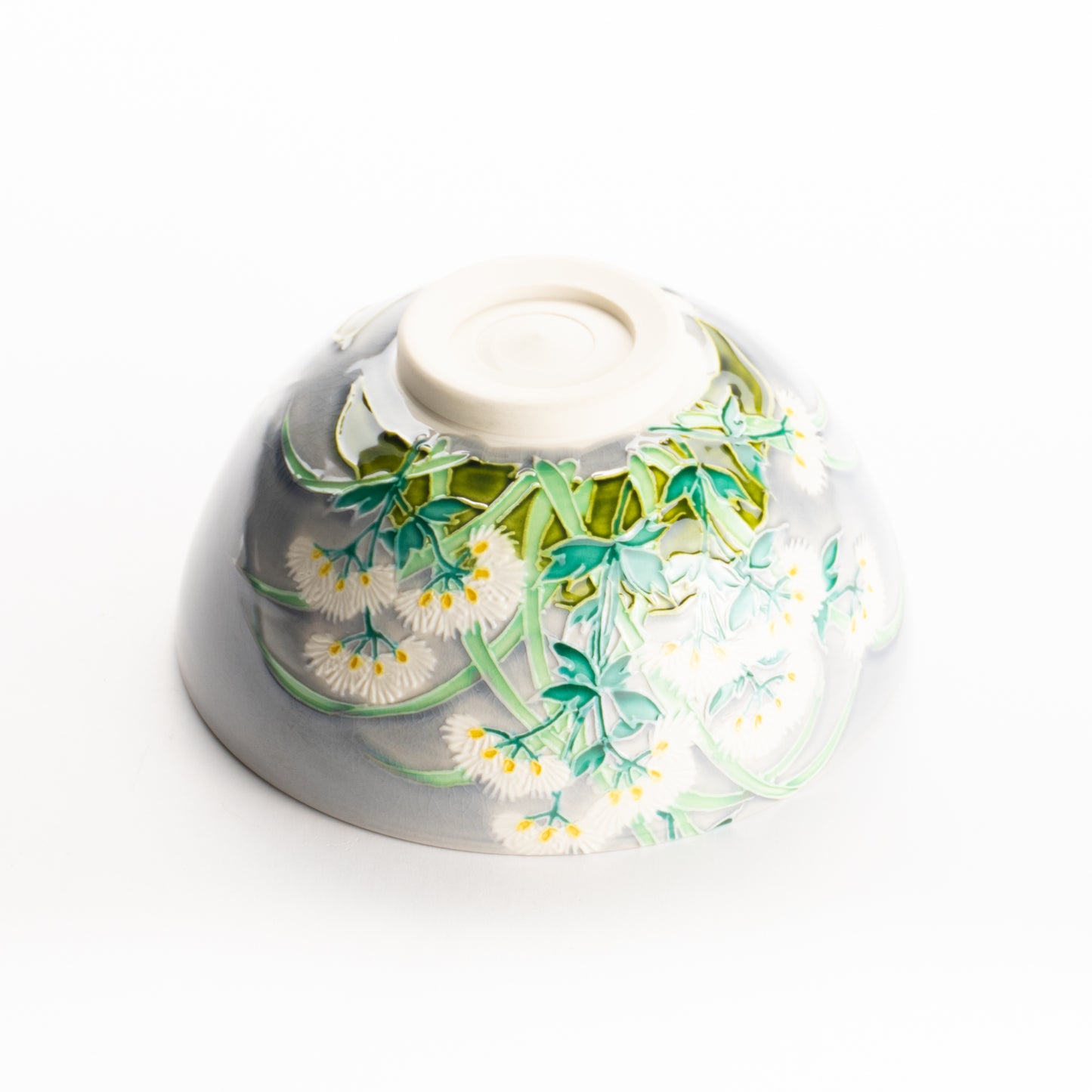 抹茶碗　淡紫交趾 "藤袴"　一如 KOTOPOTTER