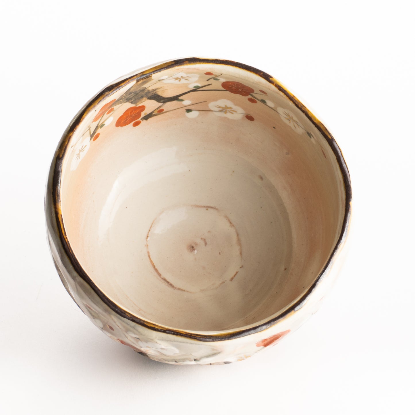 抹茶碗　紅白梅之図　俊山窯 KOTOPOTTER