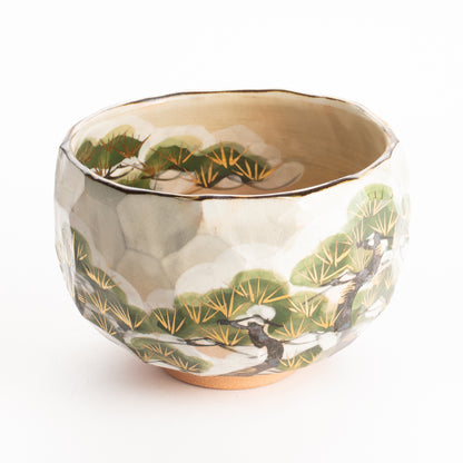 抹茶碗　雪松之図　俊山窯 KOTOPOTTER