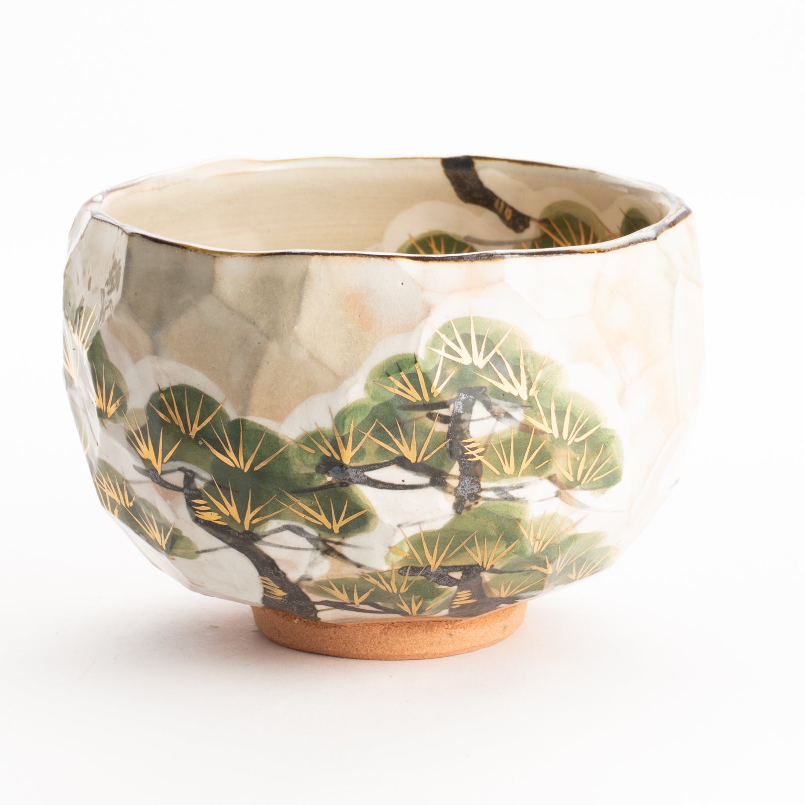 抹茶碗　雪松之図　俊山窯 KOTOPOTTER