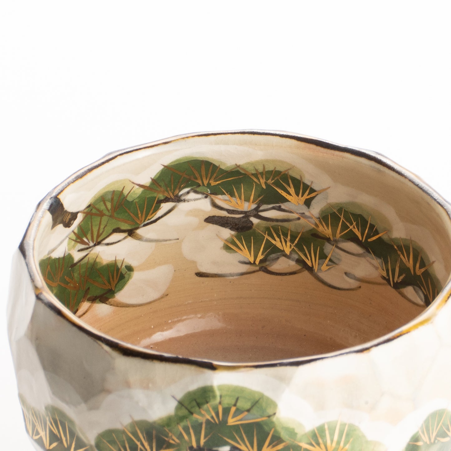 抹茶碗　雪松之図　俊山窯 KOTOPOTTER