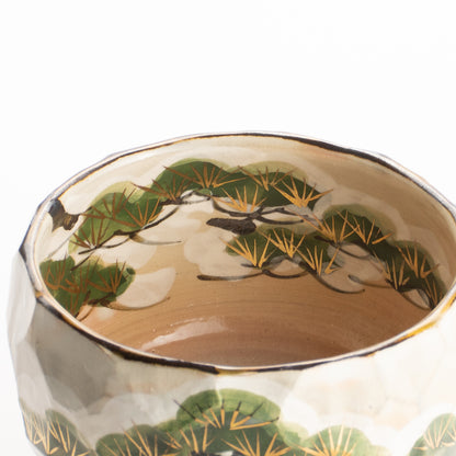 抹茶碗　雪松之図　俊山窯 KOTOPOTTER