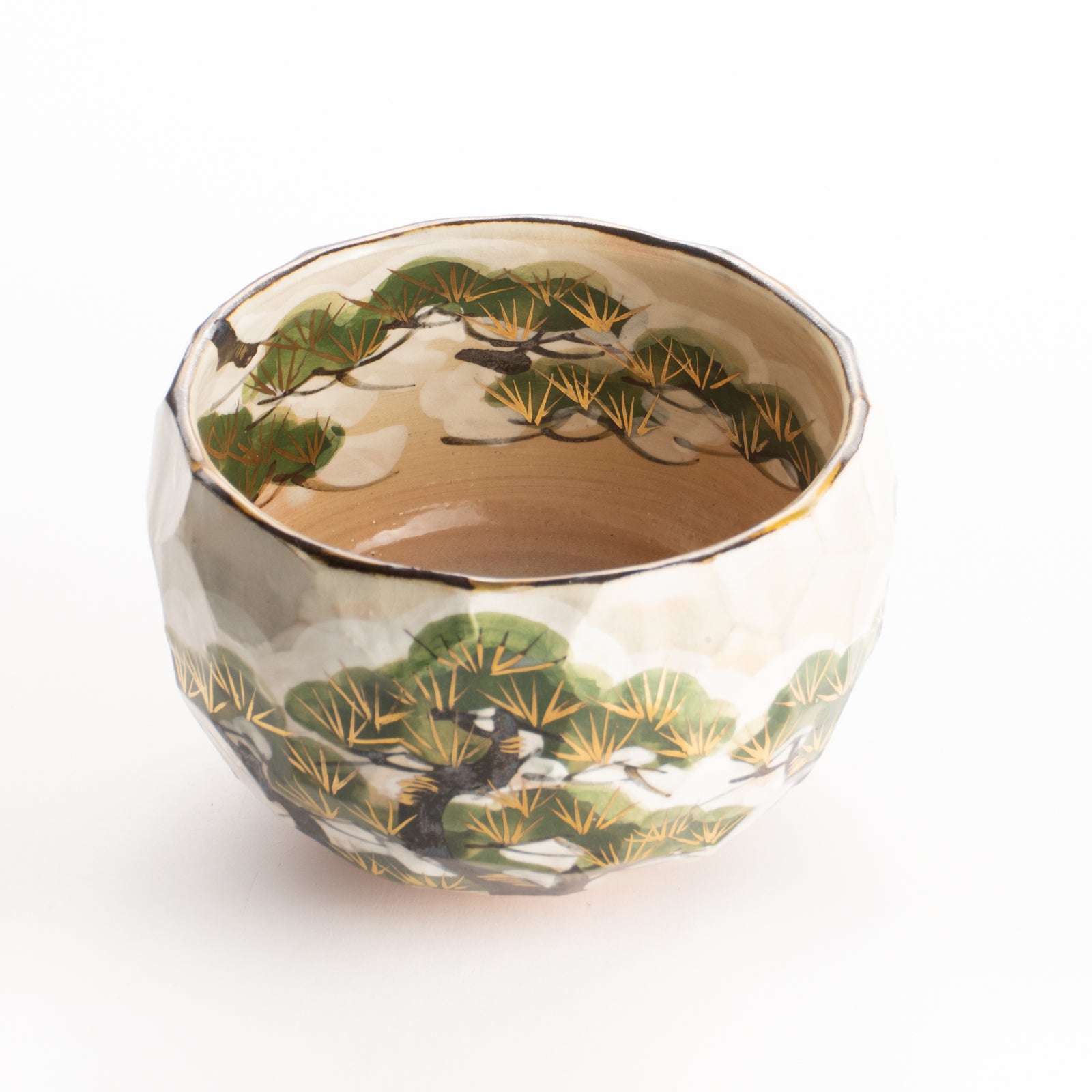 抹茶碗　雪松之図　俊山窯 KOTOPOTTER