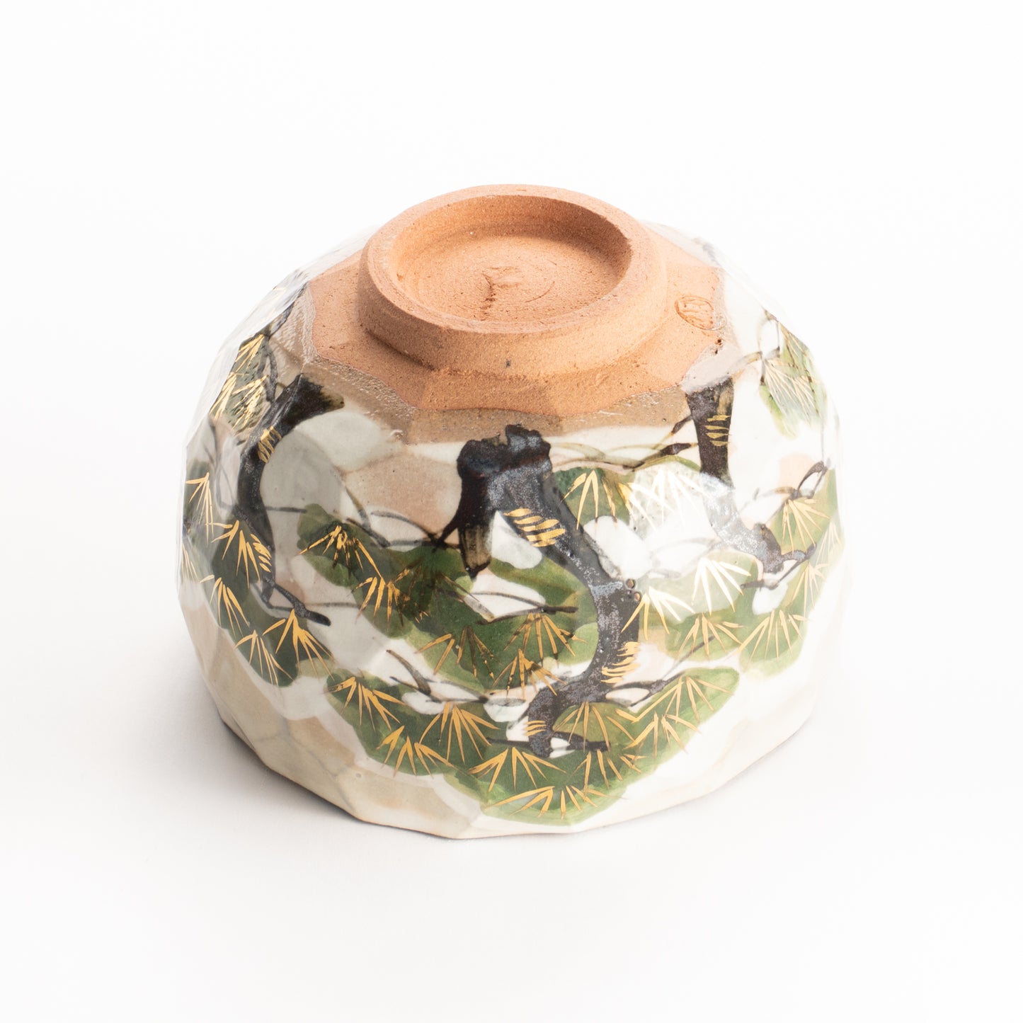 抹茶碗　雪松之図　俊山窯 KOTOPOTTER