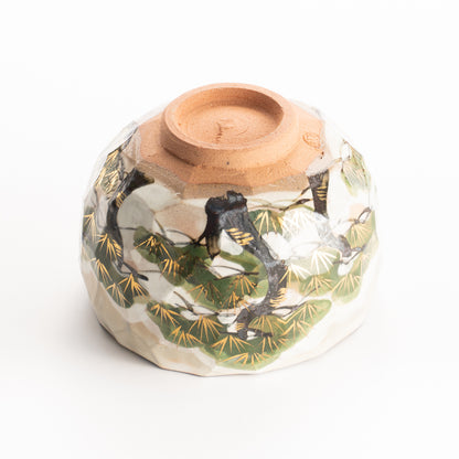 抹茶碗　雪松之図　俊山窯 KOTOPOTTER