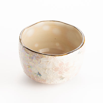 抹茶碗　ラスター彩"桜之図"　俊山窯 KOTOPOTTER