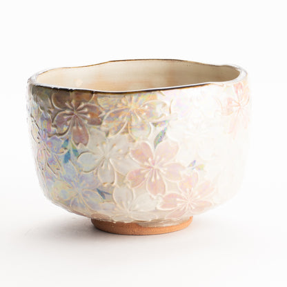 抹茶碗　ラスター彩"桜之図"　俊山窯 KOTOPOTTER