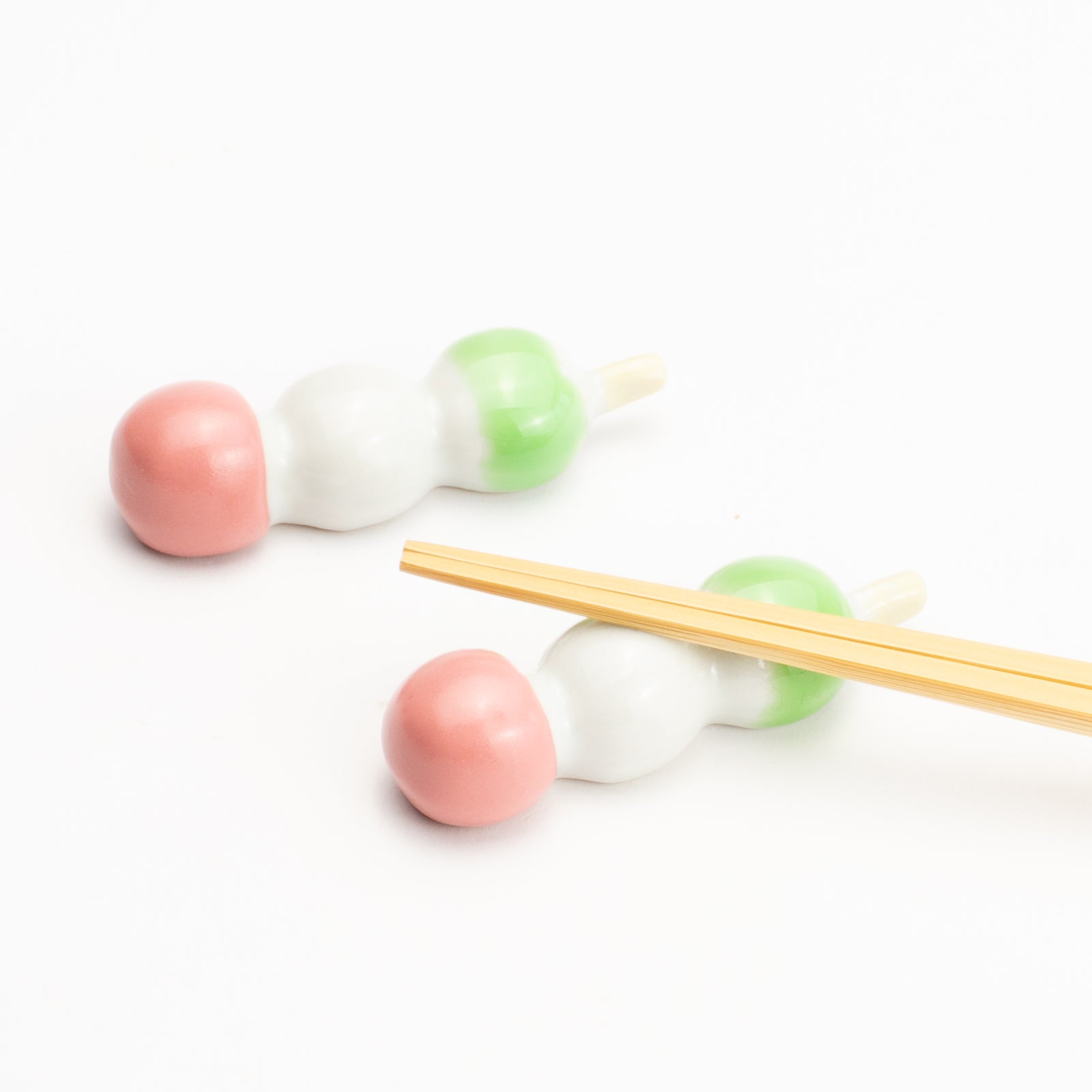 【清水焼】箸置き　三色だんご KOTOPOTTER