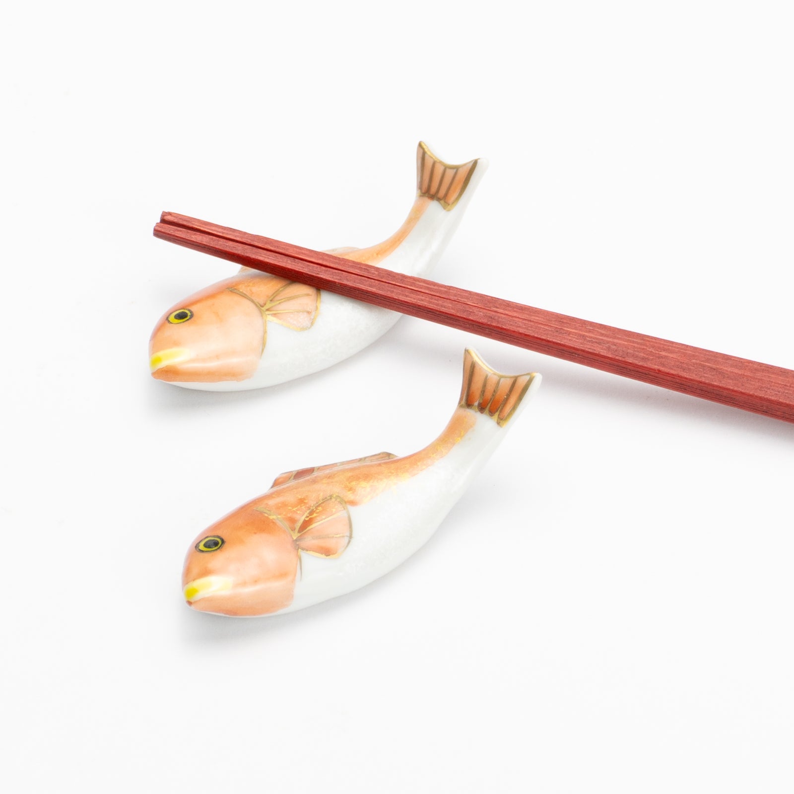 Chopstick Rest - Red Sea Bream | Kyoto traditional pottery, KOTOPOTTER
