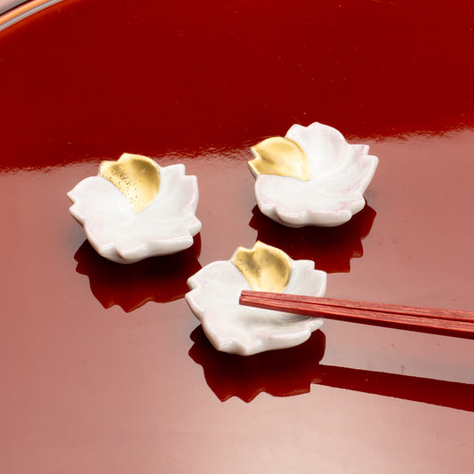 【清水焼】箸置き　金彩桜 KOTOPOTTER