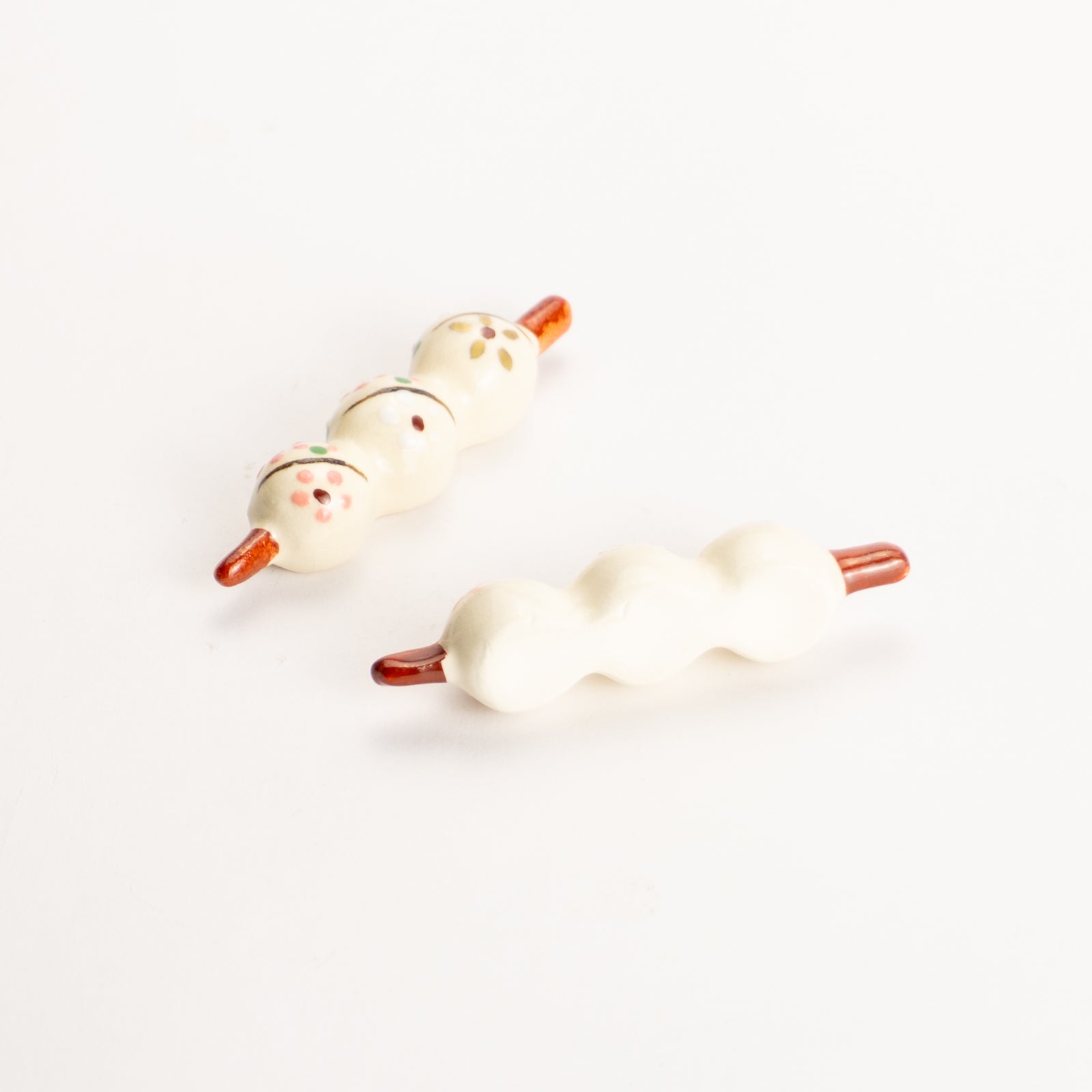 【清水焼】箸置き　しだれ桜 だんご KOTOPOTTER