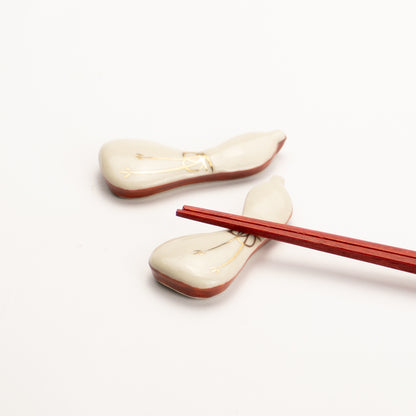 【清水焼】箸置き　ひょうたん 金結び KOTOPOTTER