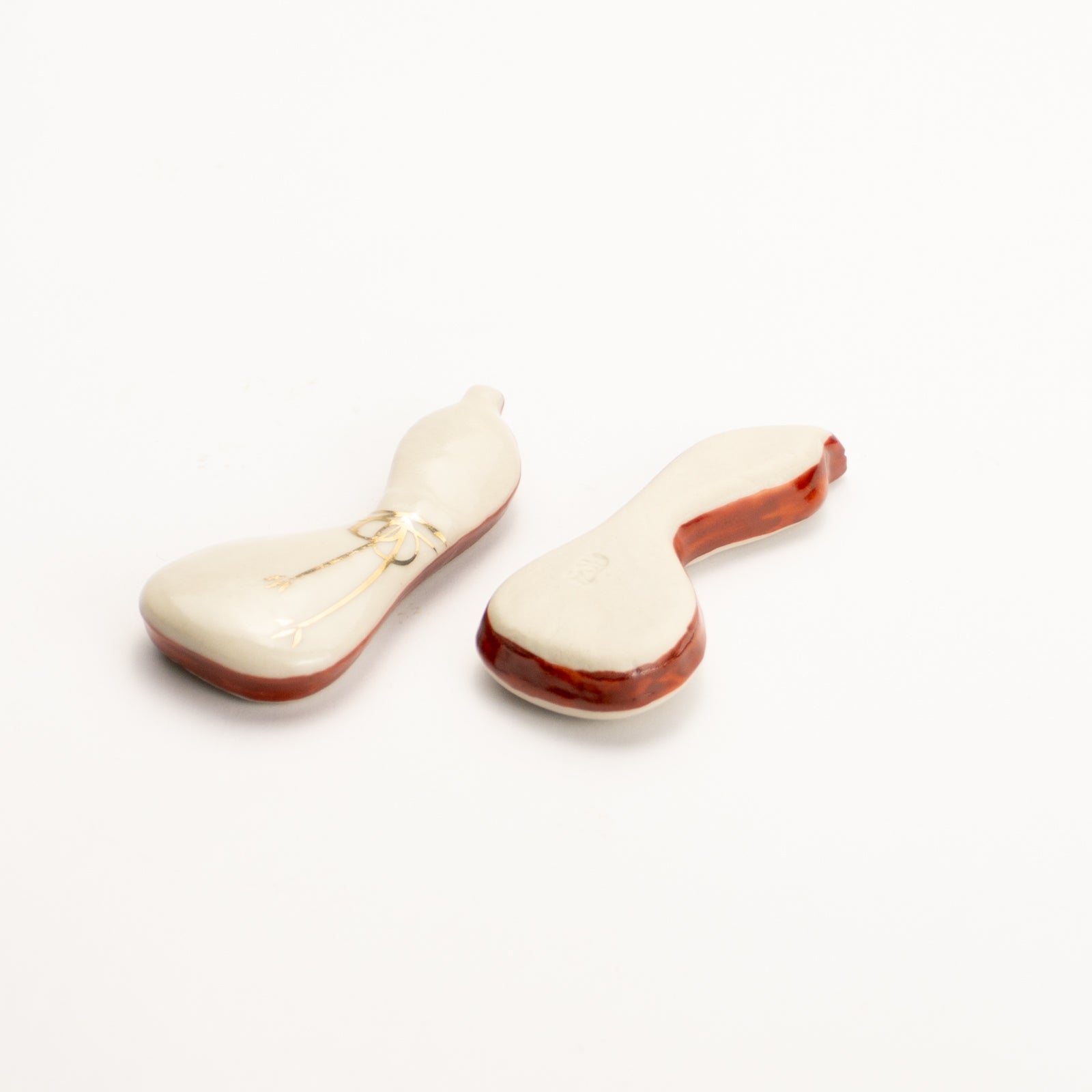 【清水焼】箸置き　ひょうたん 金結び KOTOPOTTER