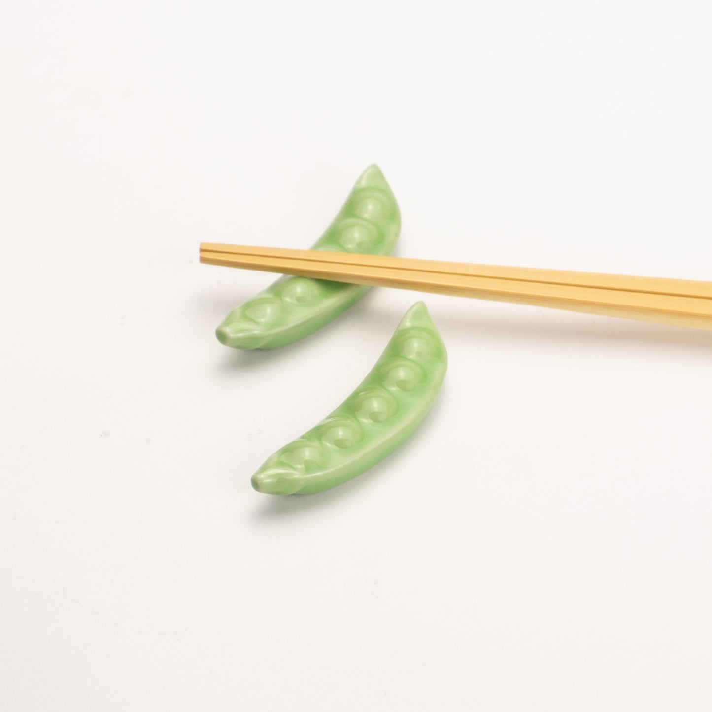 【清水焼】箸置き　えんどう豆 KOTOPOTTER