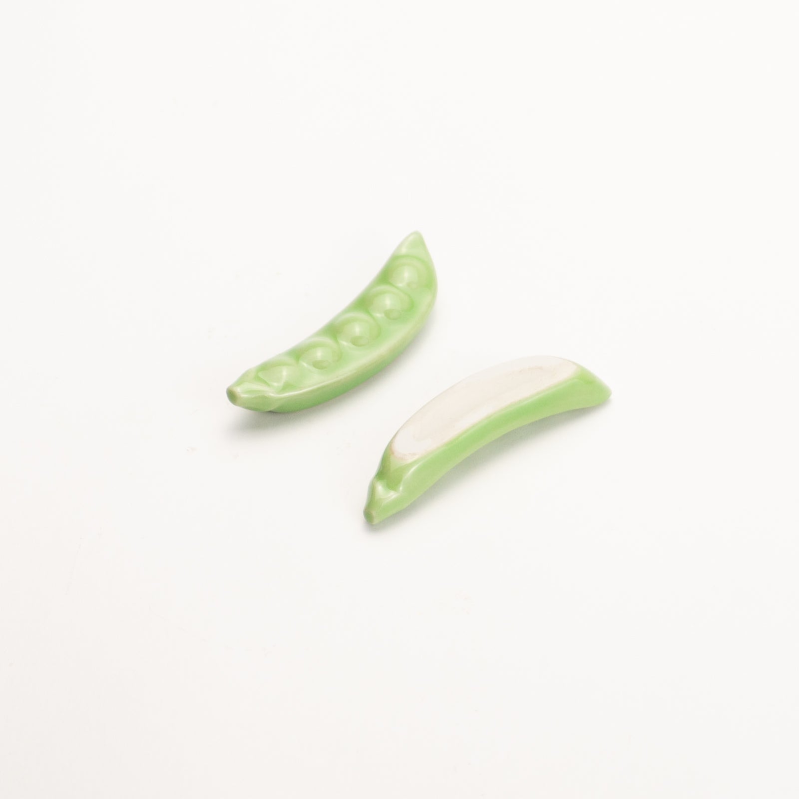 【清水焼】箸置き　えんどう豆 KOTOPOTTER