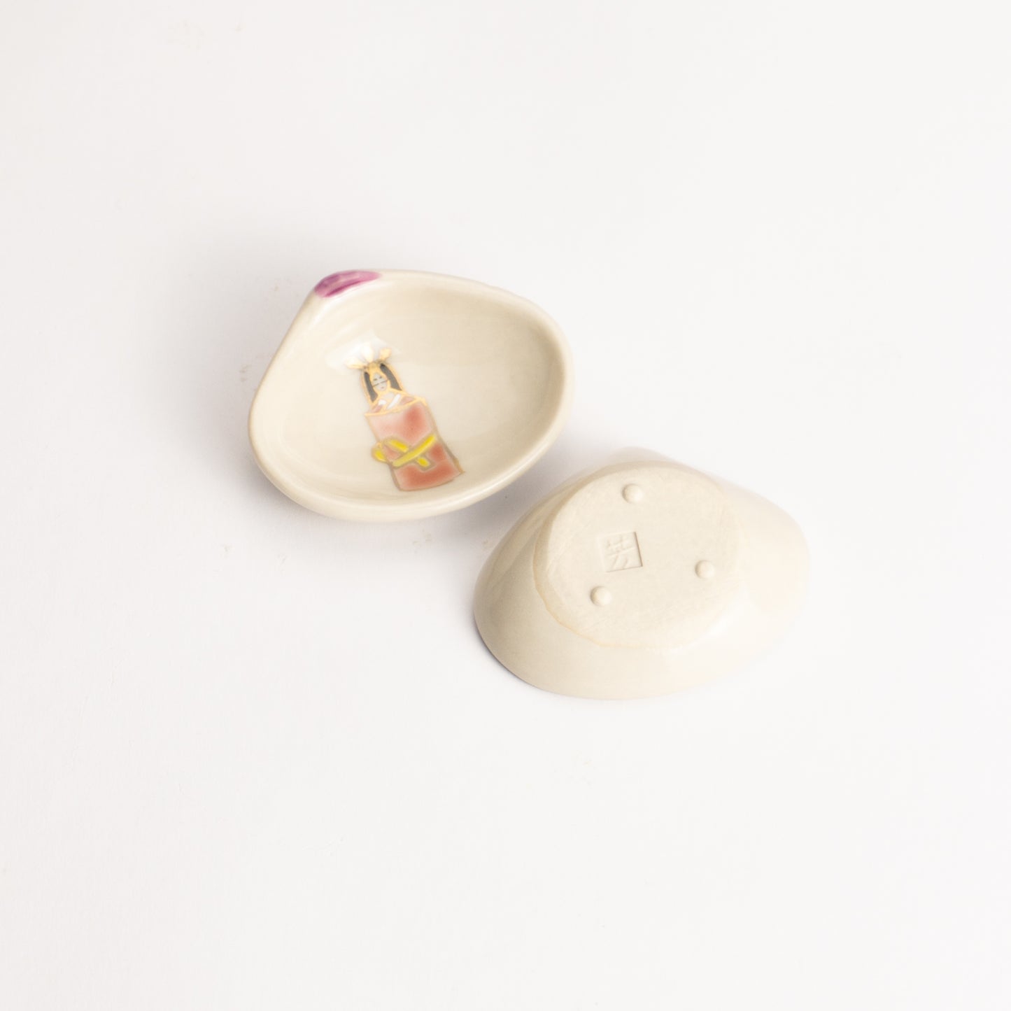 【清水焼】箸置き　貝型 お雛さま（ペア） KOTOPOTTER