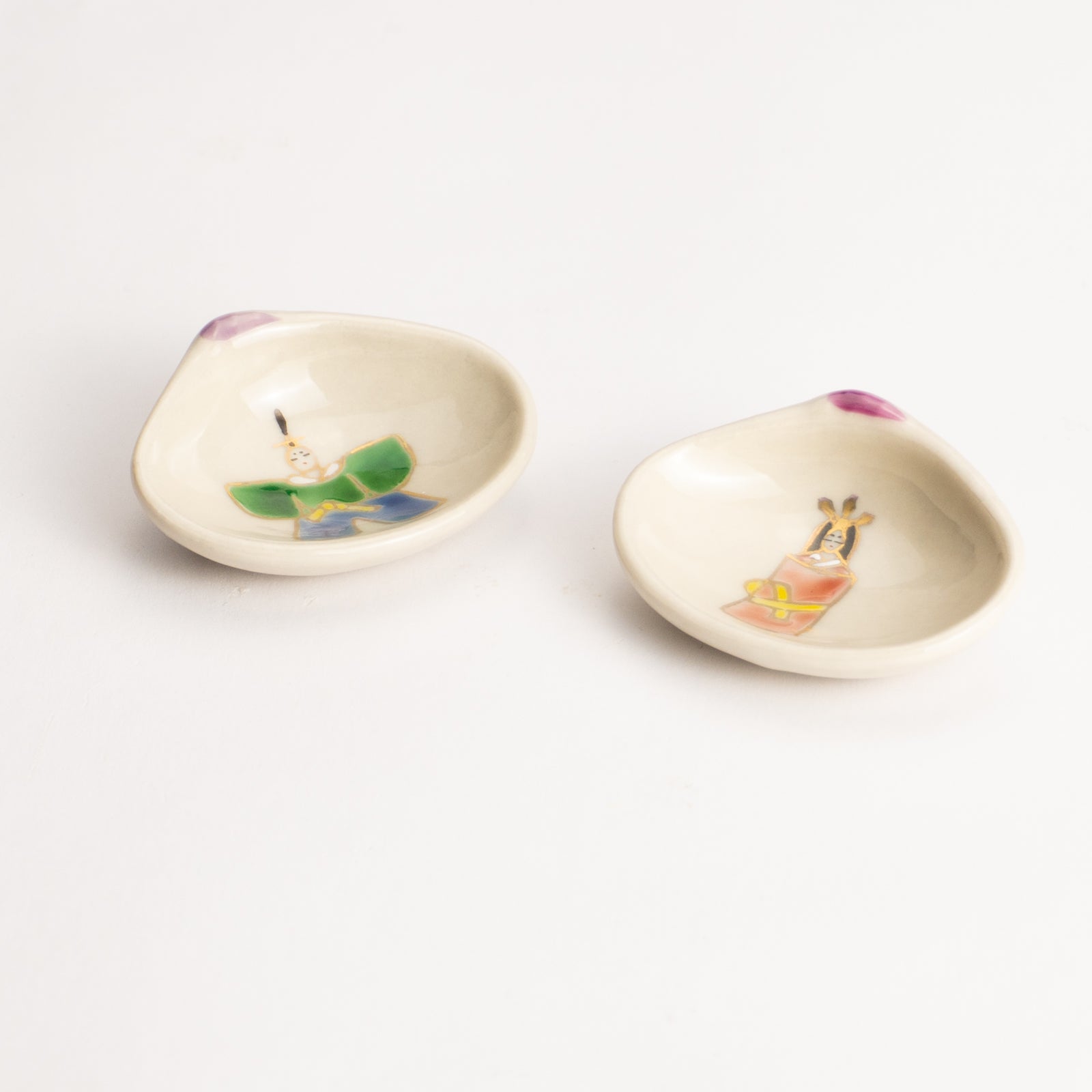 【清水焼】箸置き　貝型 お雛さま（ペア） KOTOPOTTER