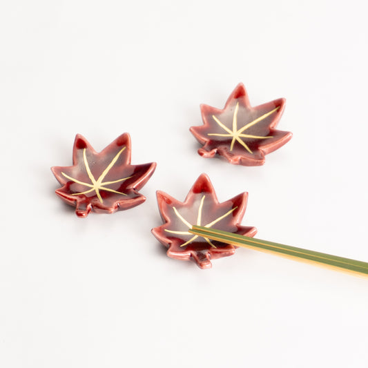 【清水焼】箸置き　紅葉 KOTOPOTTER