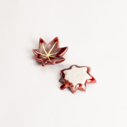 【清水焼】箸置き　紅葉 KOTOPOTTER