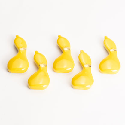 【清水焼】箸置き　黄交趾 ひょうたん KOTOPOTTER