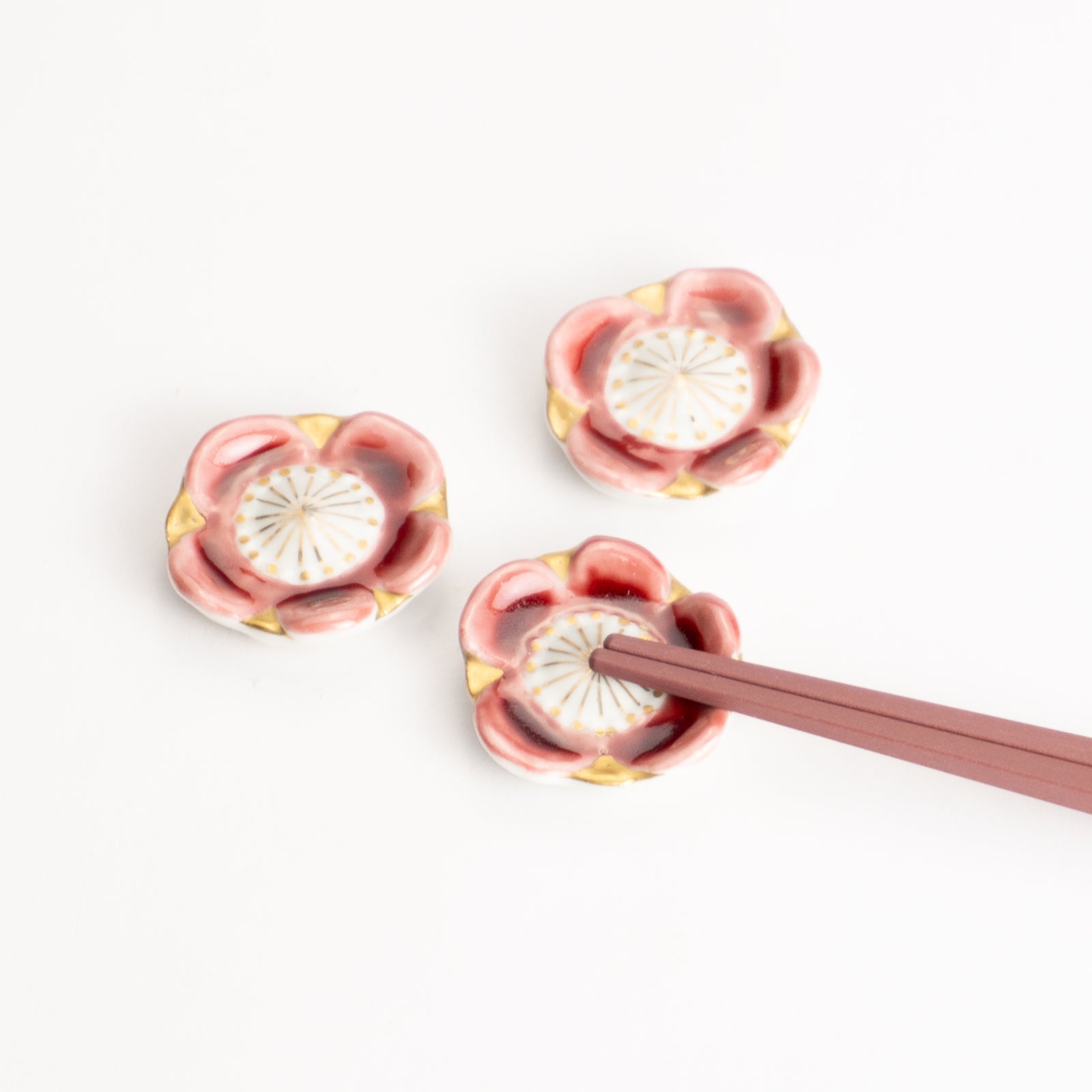 【清水焼】箸置き　梅の花 KOTOPOTTER