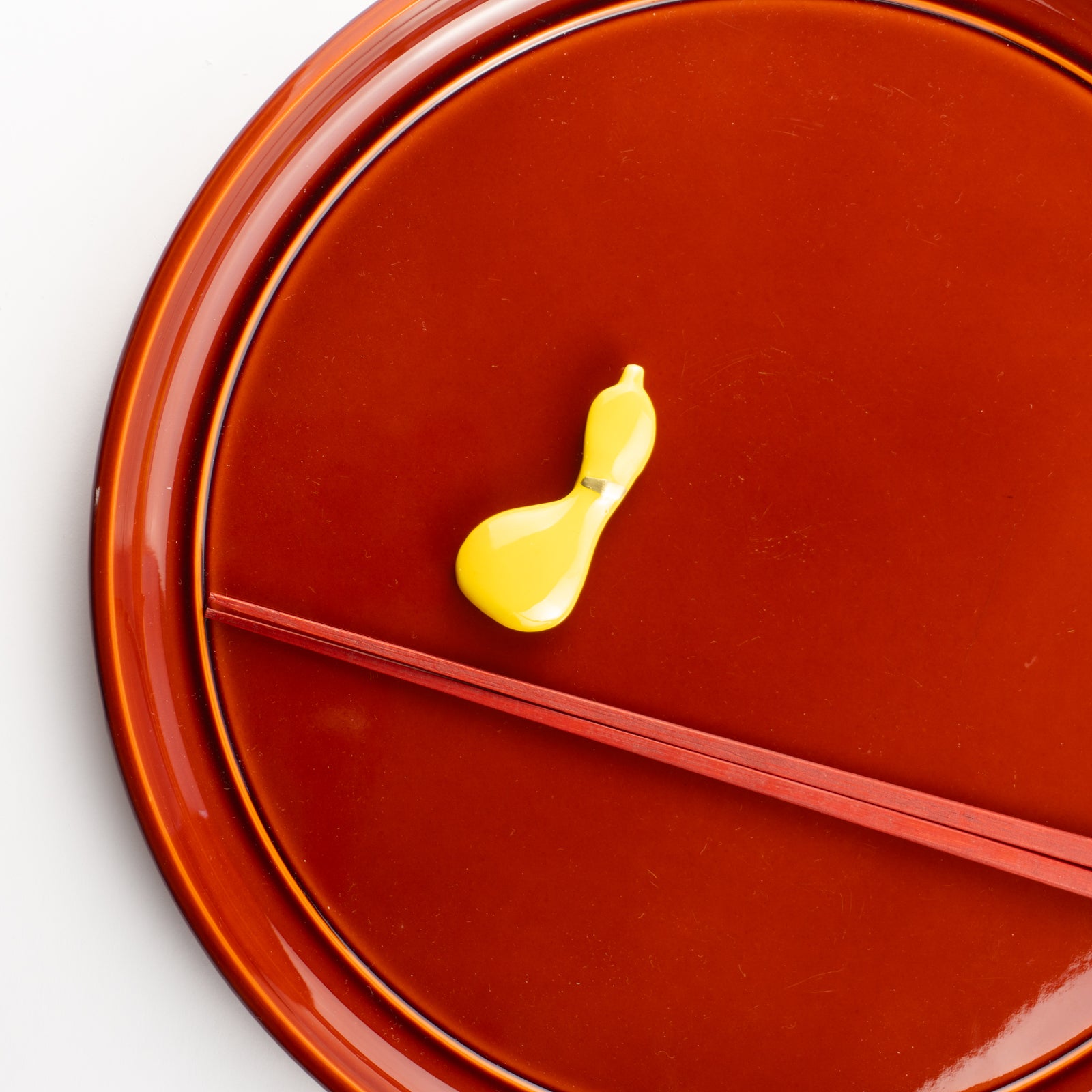 【清水焼】箸置き　黄交趾 ひょうたん KOTOPOTTER