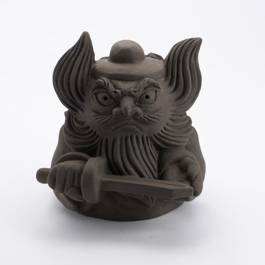 陶人形　鍾馗さん（中）　吉田瑞希 - Handcrafted Japanese pottery from Kyoto - Kyo ware / Kiyomizu ware.