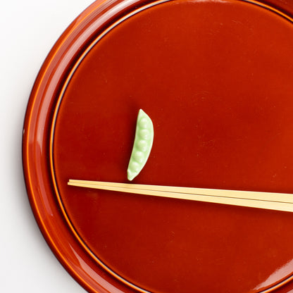 【清水焼】箸置き　えんどう豆 KOTOPOTTER