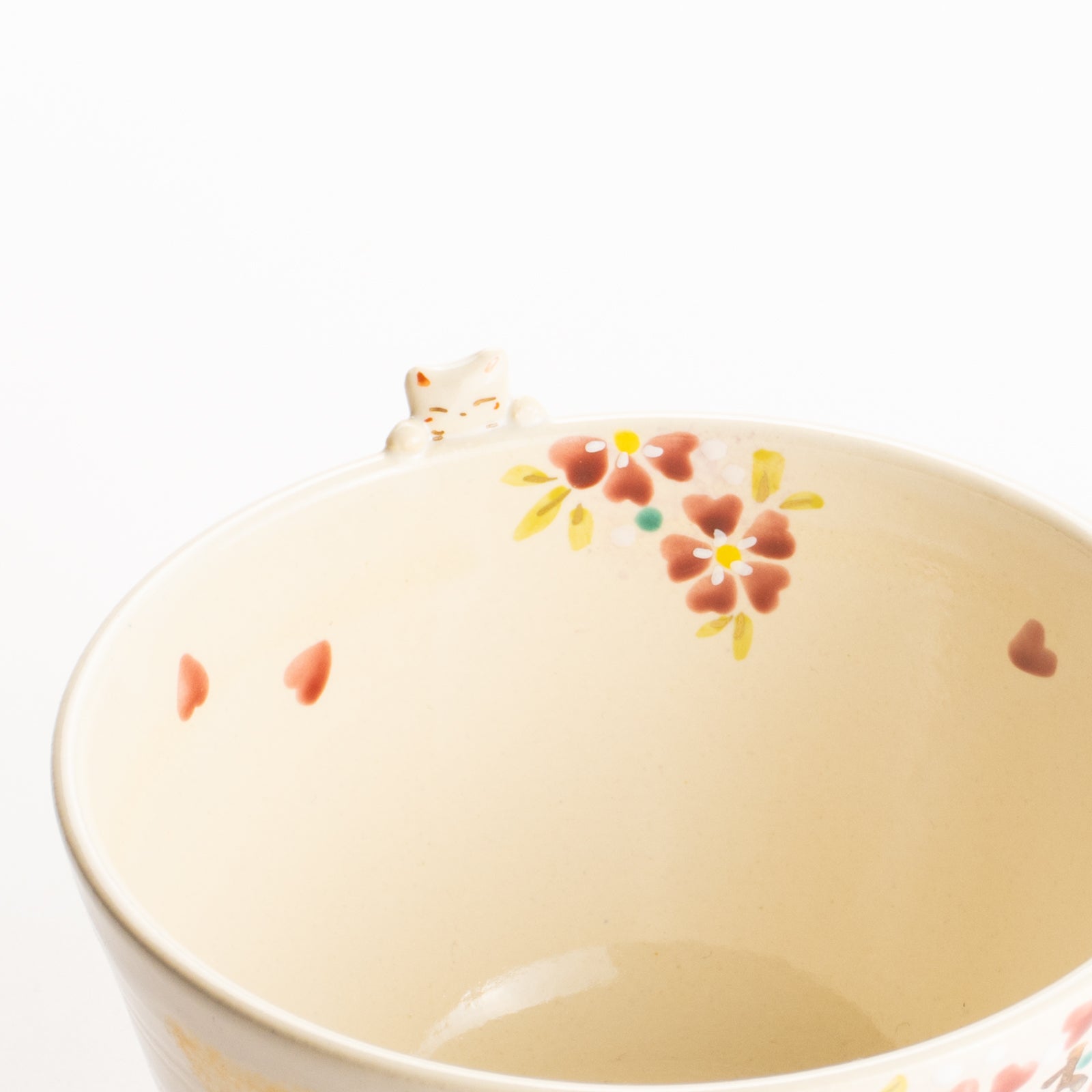 京都 清水焼】抹茶碗 桜ねこ 峨山｜コトポッター