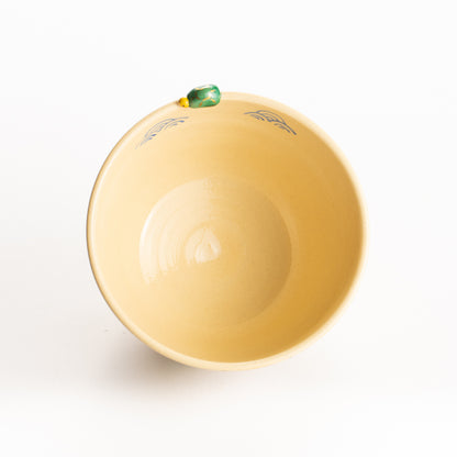 抹茶碗　鶴亀　峨山 KOTOPOTTER