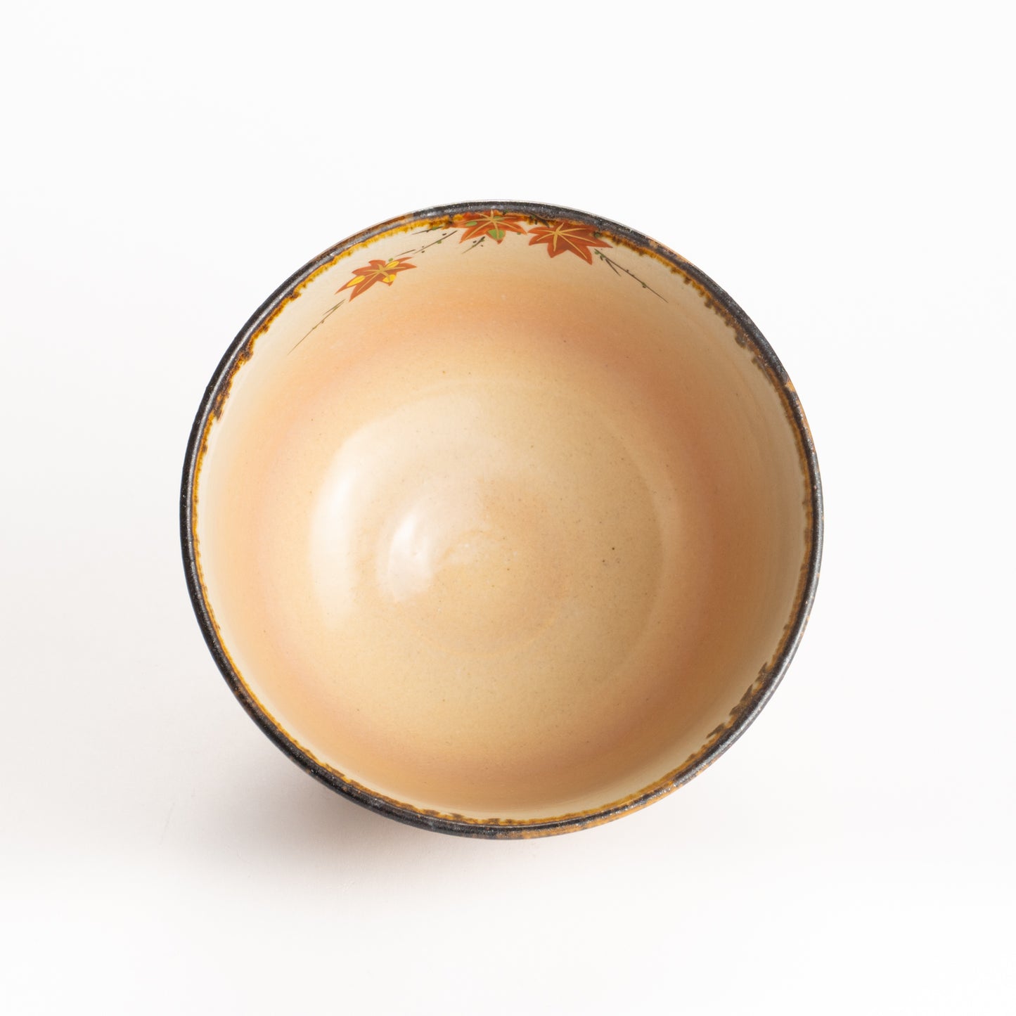 抹茶碗　紅葉に鹿　安徳 KOTOPOTTER