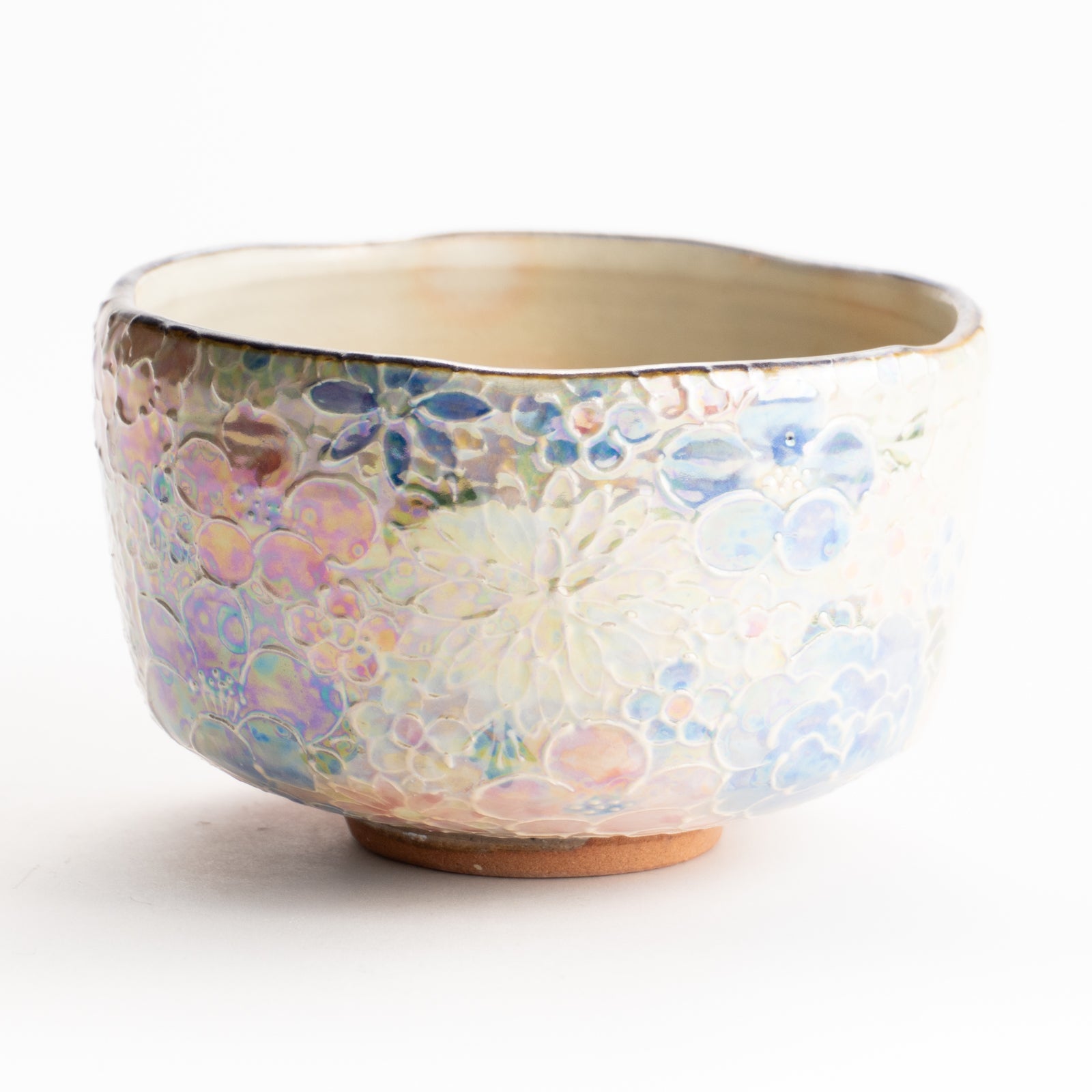 抹茶碗　ラスター彩"花詰"　俊山窯 KOTOPOTTER