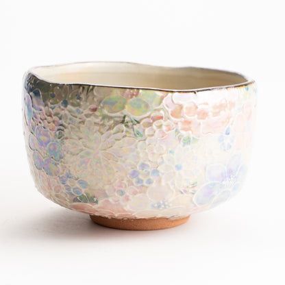抹茶碗　ラスター彩"花詰"　俊山窯 KOTOPOTTER