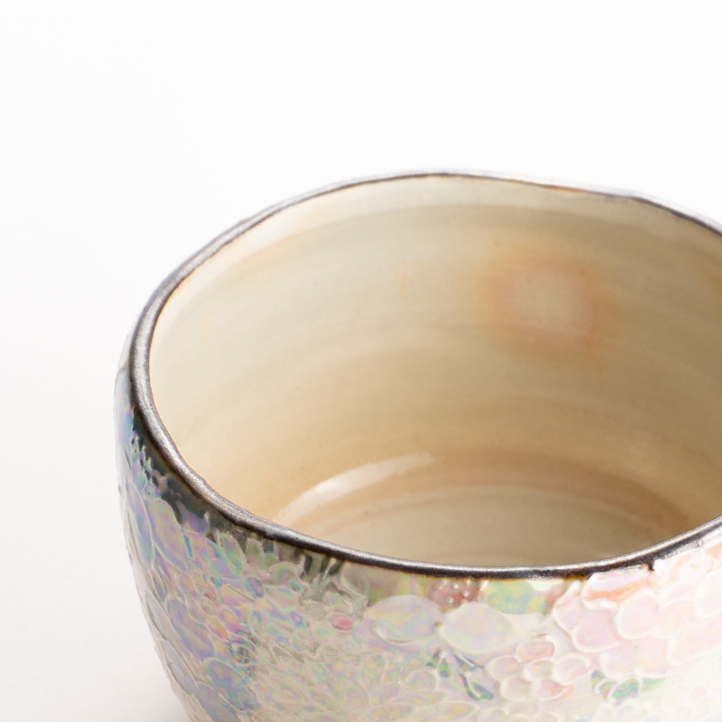 抹茶碗　ラスター彩"花詰"　俊山窯 KOTOPOTTER