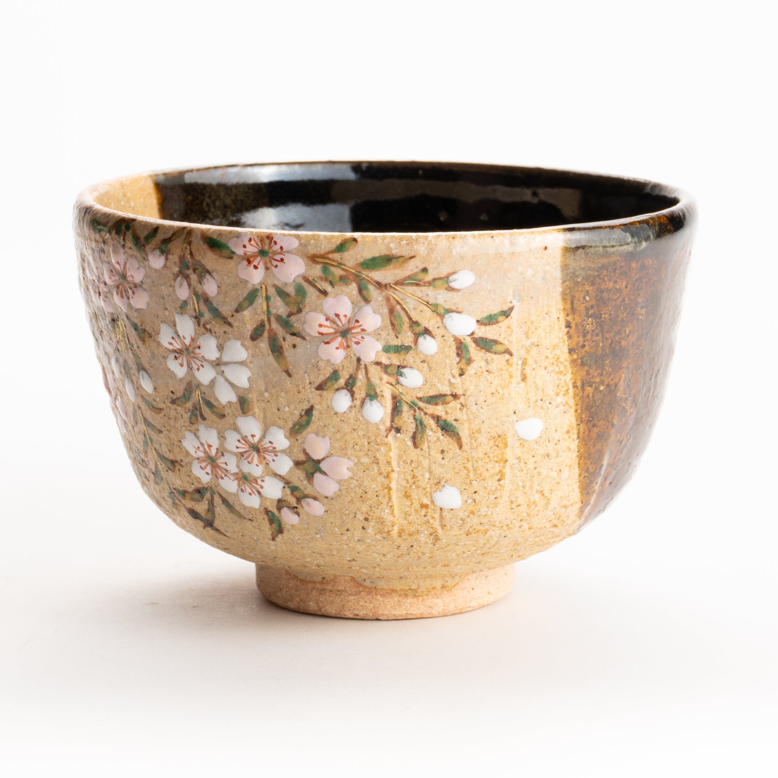 抹茶碗　掛分枝垂れ桜　良二 KOTOPOTTER