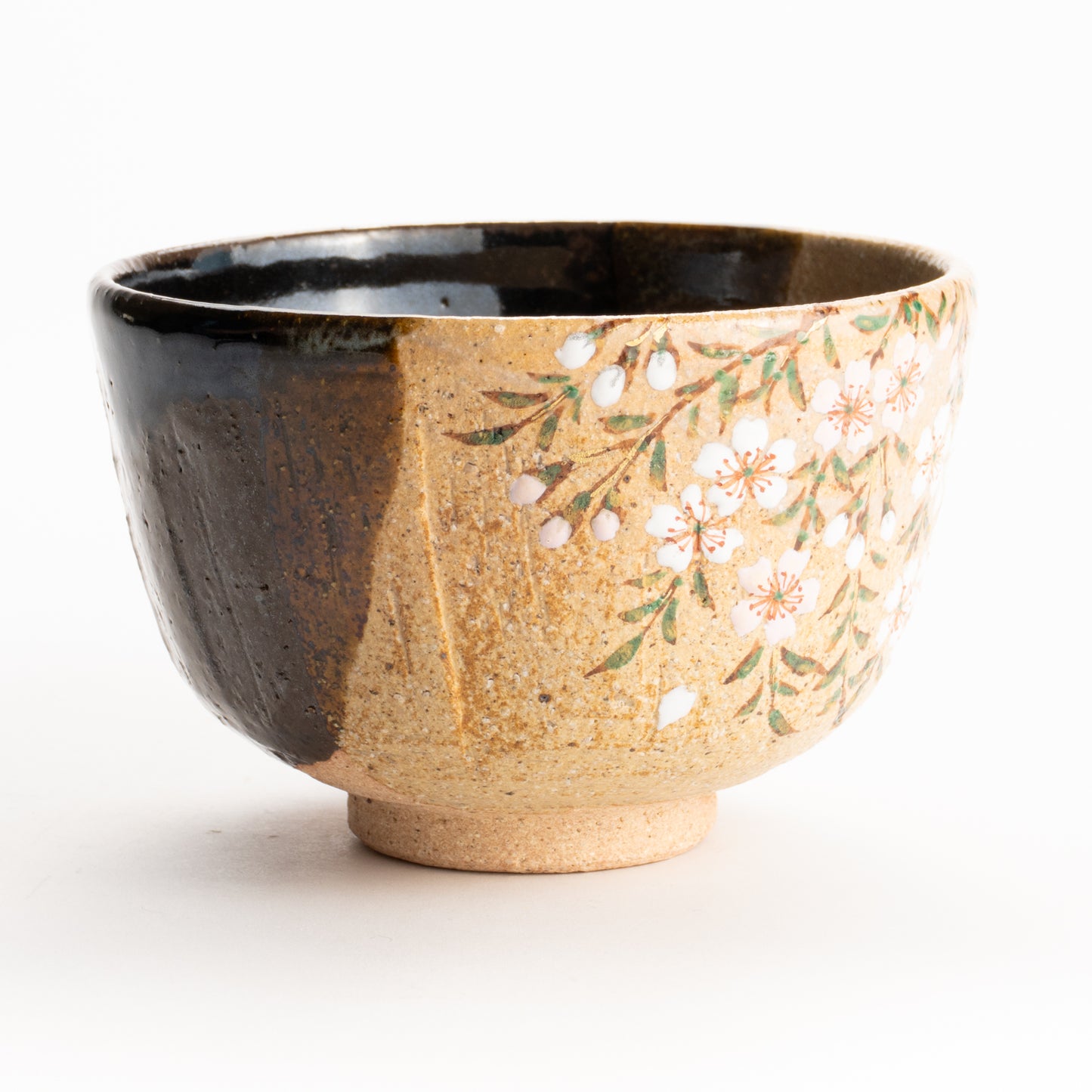 抹茶碗　掛分枝垂れ桜　良二 KOTOPOTTER