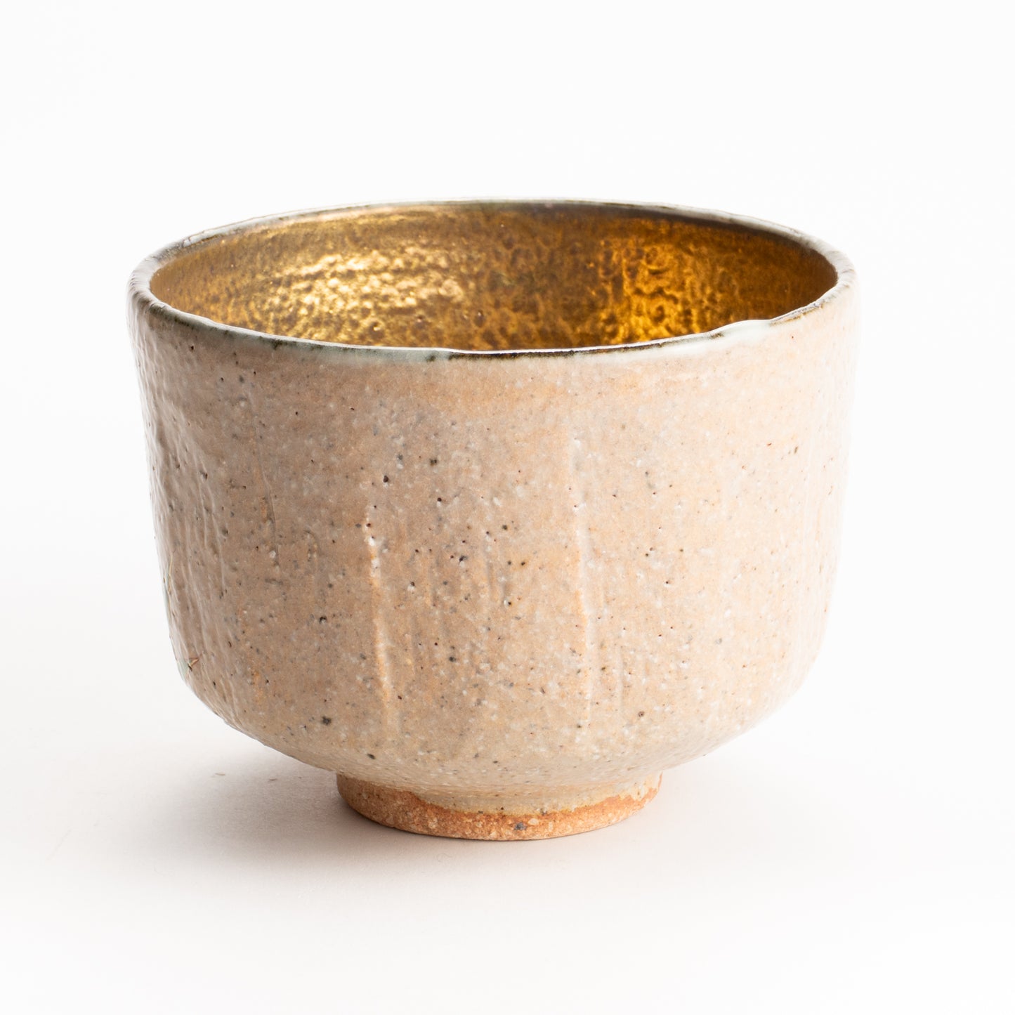 抹茶碗　灰釉内金"青竹"　良二 KOTOPOTTER