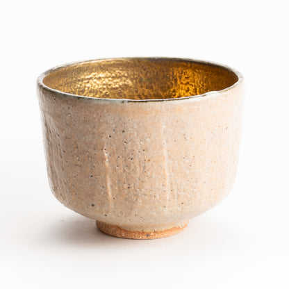 抹茶碗　灰釉内金"青竹"　良二 KOTOPOTTER