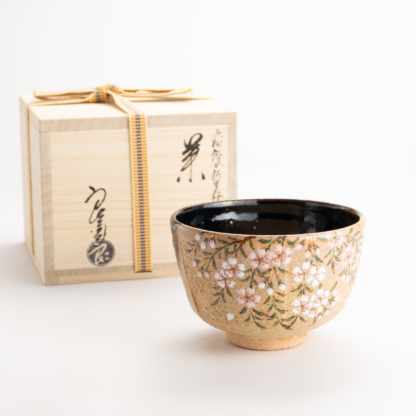 抹茶碗　掛分枝垂れ桜　良二 KOTOPOTTER