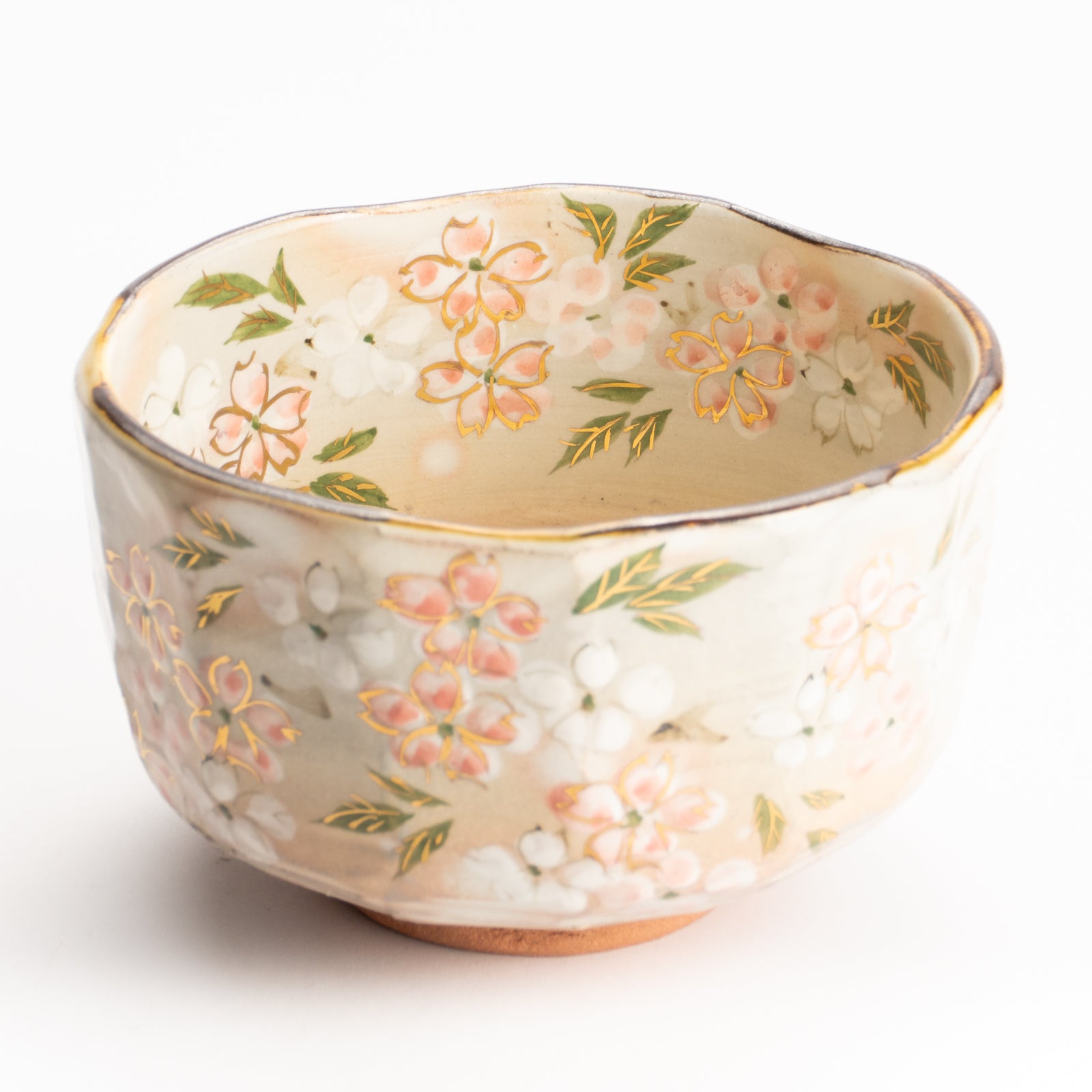 京都清水烧抹茶碗满开樱花｜俊山窑｜KOTOPOTTER