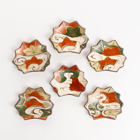 【清水焼】6寸皿　乾山写 竜田川E　俊山窯 (コピー) KOTOPOTTER