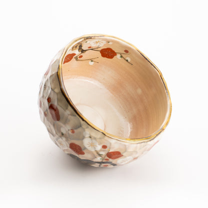 抹茶碗　紅白梅図　俊山窯 KOTOPOTTER