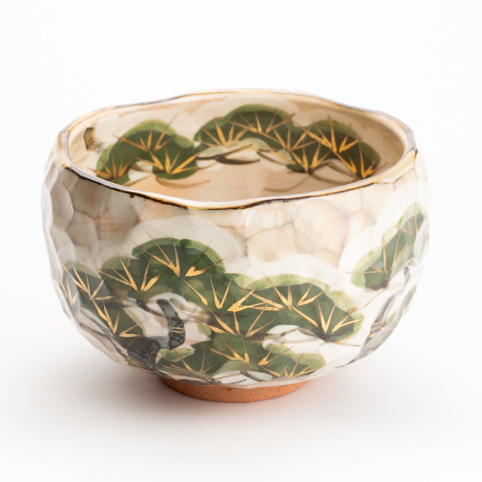 抹茶碗　雪松之図　俊山窯 KOTOPOTTER