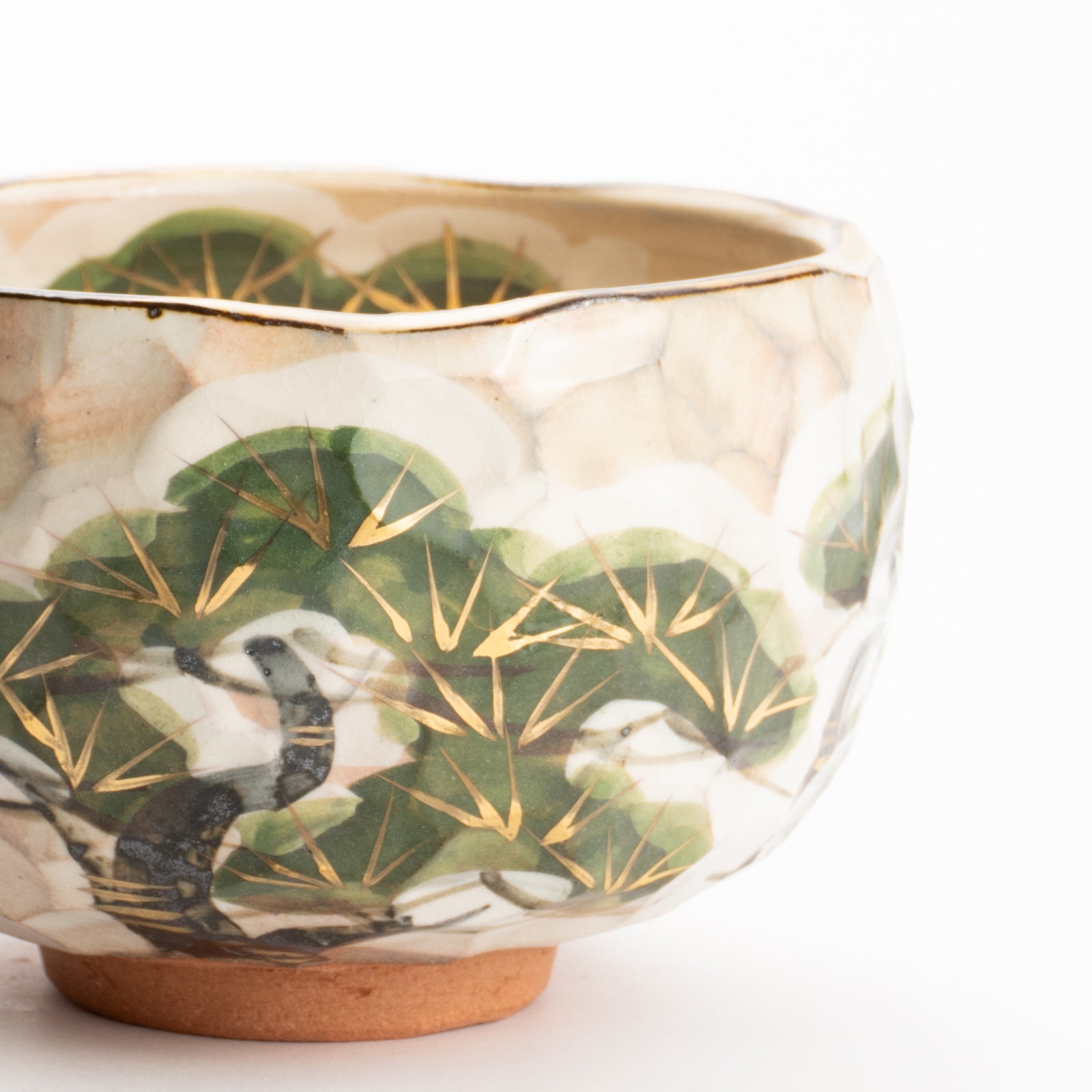 抹茶碗　雪松之図　俊山窯 KOTOPOTTER