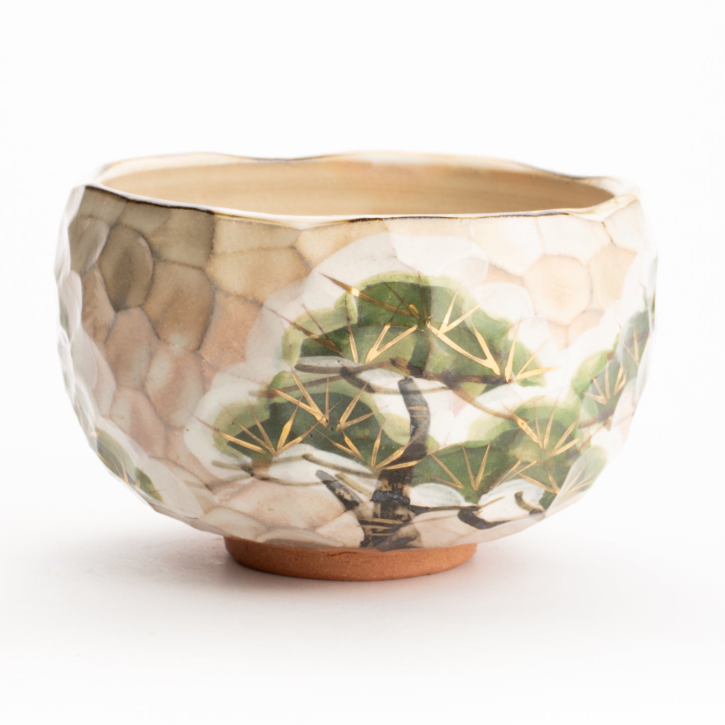 抹茶碗　雪松之図　俊山窯 KOTOPOTTER